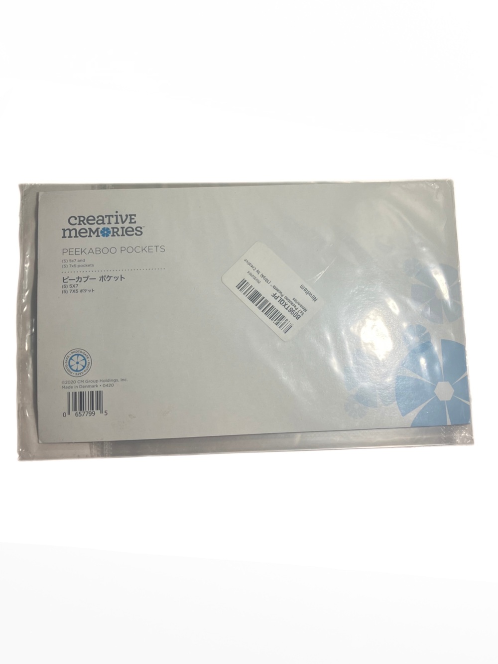 Creative memories peek a boo pockets in size 5x7 10 pack for scrapbooking
